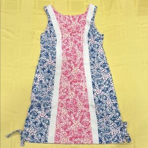 Lilly Pulitzer Delia Indigo Starfish Cotton Shift Dress
